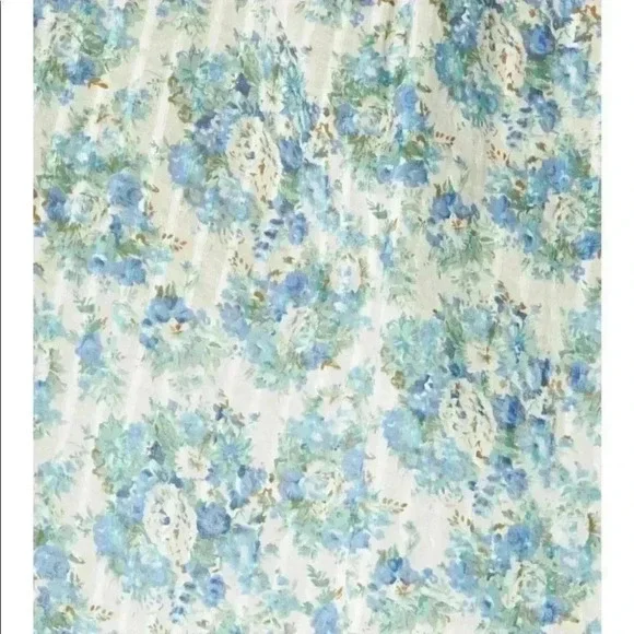 Donations 2025. NWT Olga Floral Print Cotton Ruffle Top FRNCH Paris XS - Picture 3 of 7